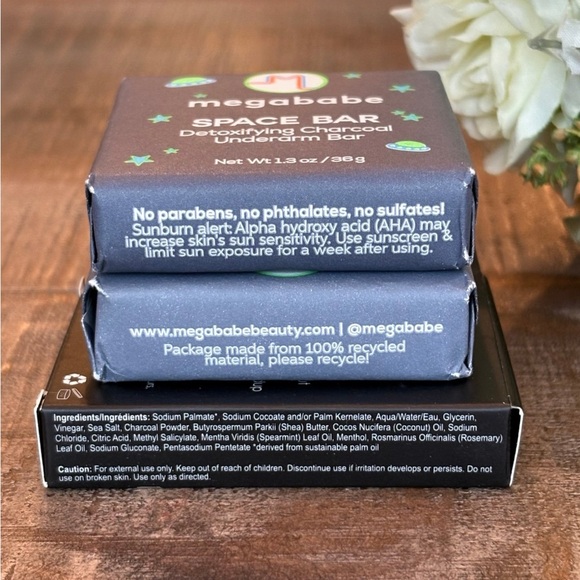 NEW The Takesumi Detox & Megababe SPACE BAR Underarm Bar Bundle + **BONUS** - Picture 3 of 3